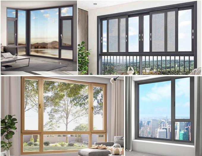 Sand Blasted Aluminium Window Profiles Silver Anodized Door Aluminium ...
