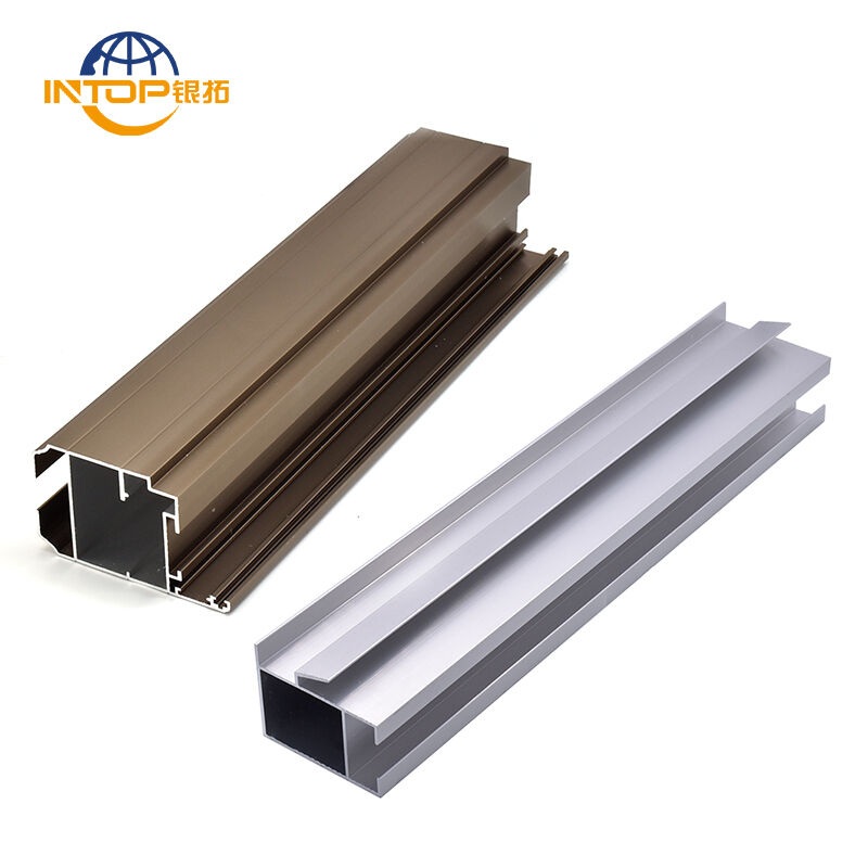 Silver Anodized Matt Window Aluminum Profile for Sliding Wardrobe Doors