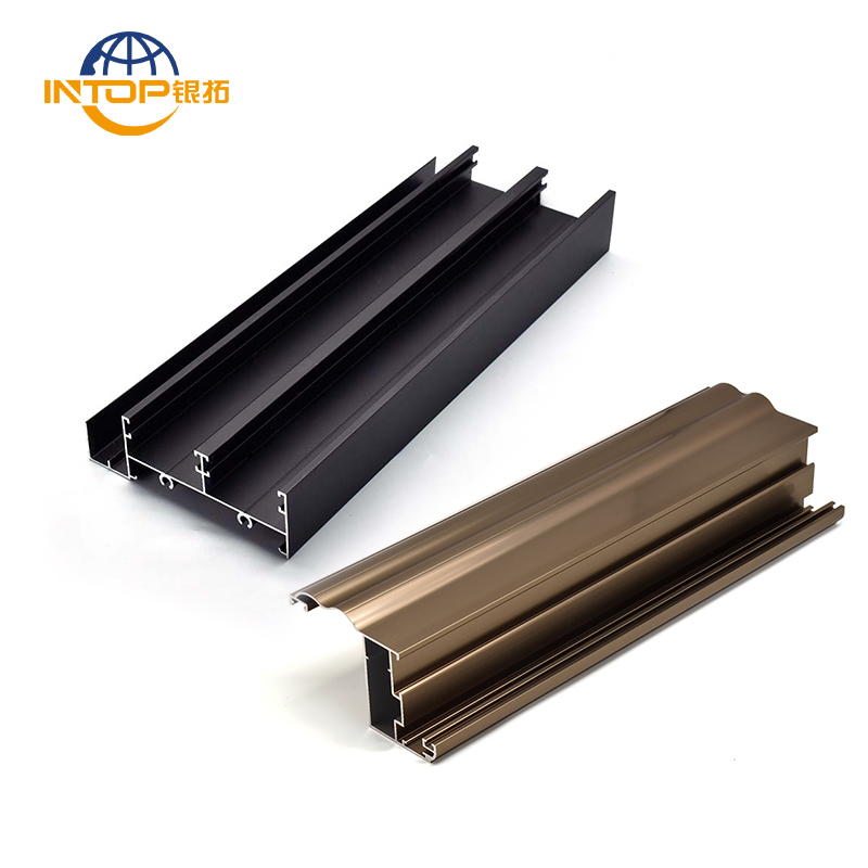 Black Anodized Aluminium Window Profiles ODM Curtain Wall Aluminium ...