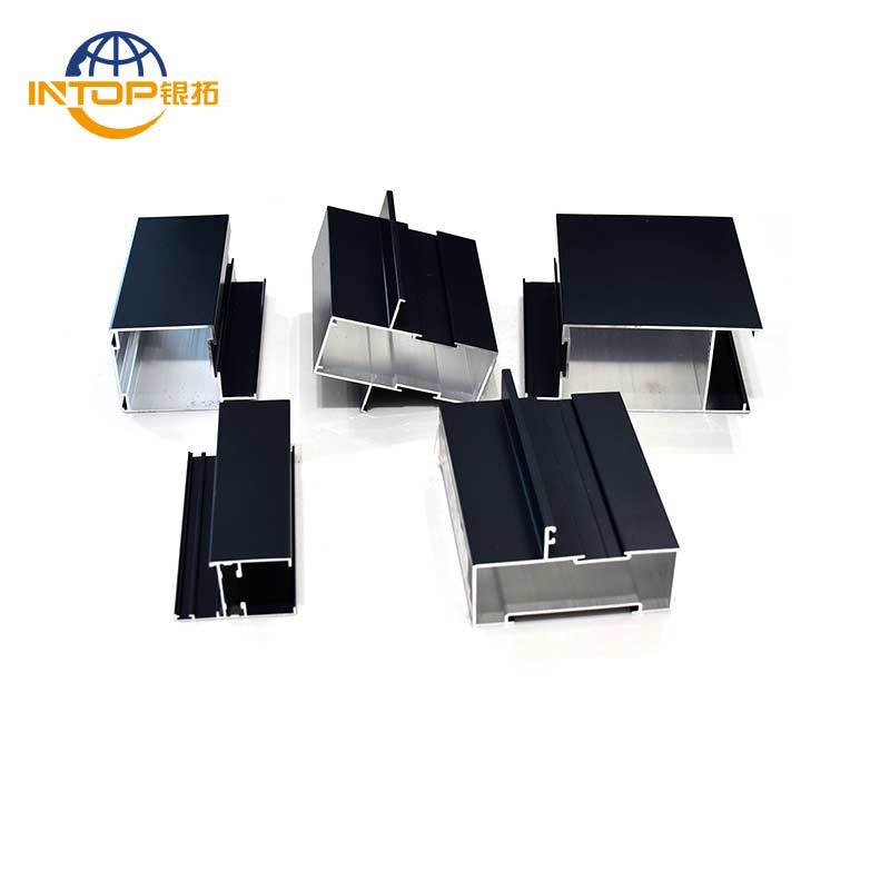 Glossy Anodized Aluminium Window Profiles Bronze Aluminium Door Frame ...