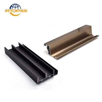 Black Anodized Aluminium Window Profiles ODM Curtain Wall Aluminium ...