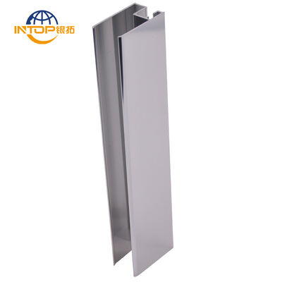 6063 T6 Alloy Aluminium Window Profiles Sand Blasting Silver