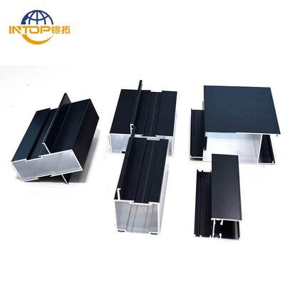 Sand Blasted Aluminium Window Profiles Silver Anodized Door Aluminium ...